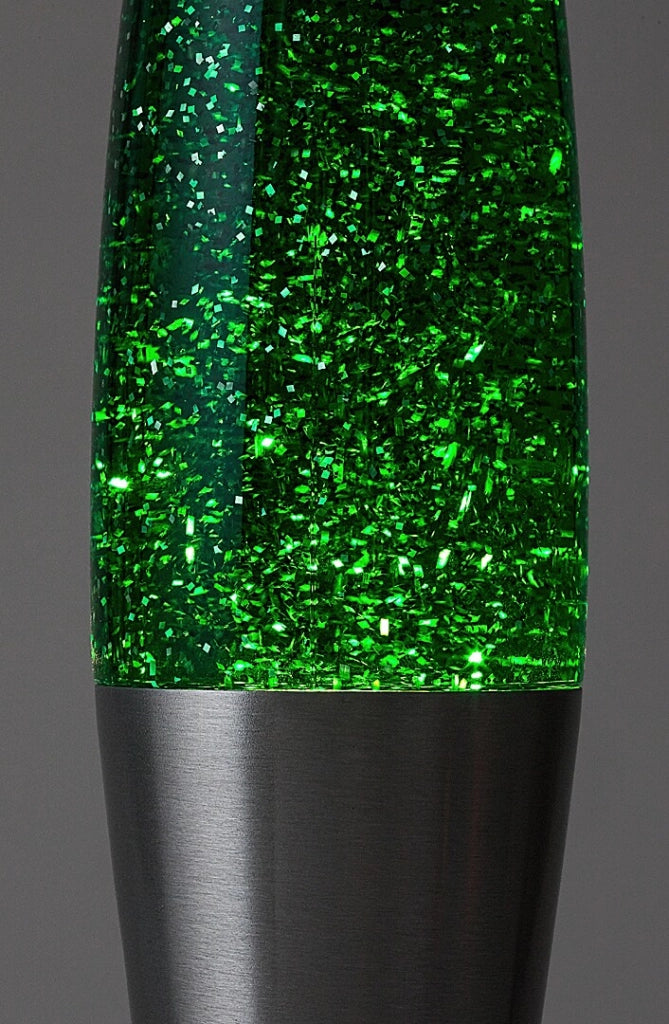 Lampada lava Rabalux Glitter2 verde LED 25W argento