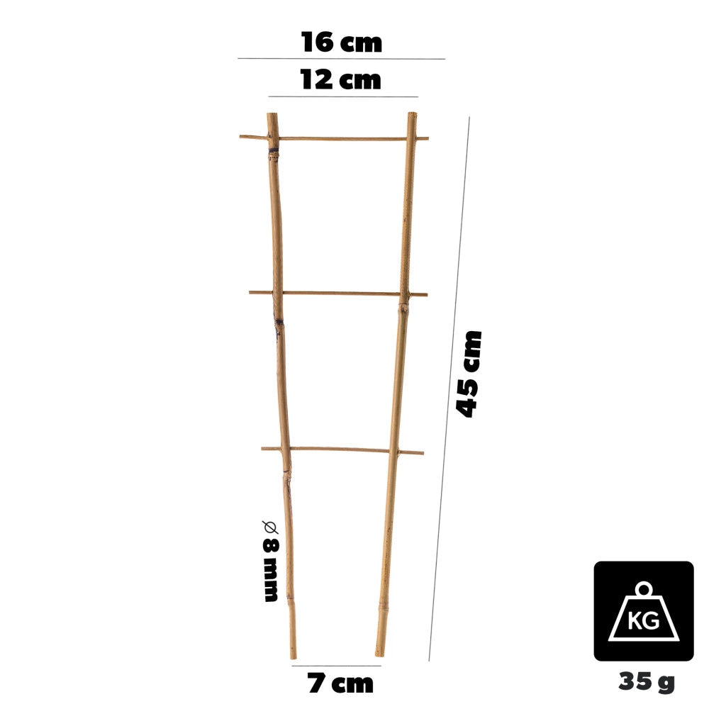 KADAX Drabinka bambusowa podwójna 45cm 100506 BAM3