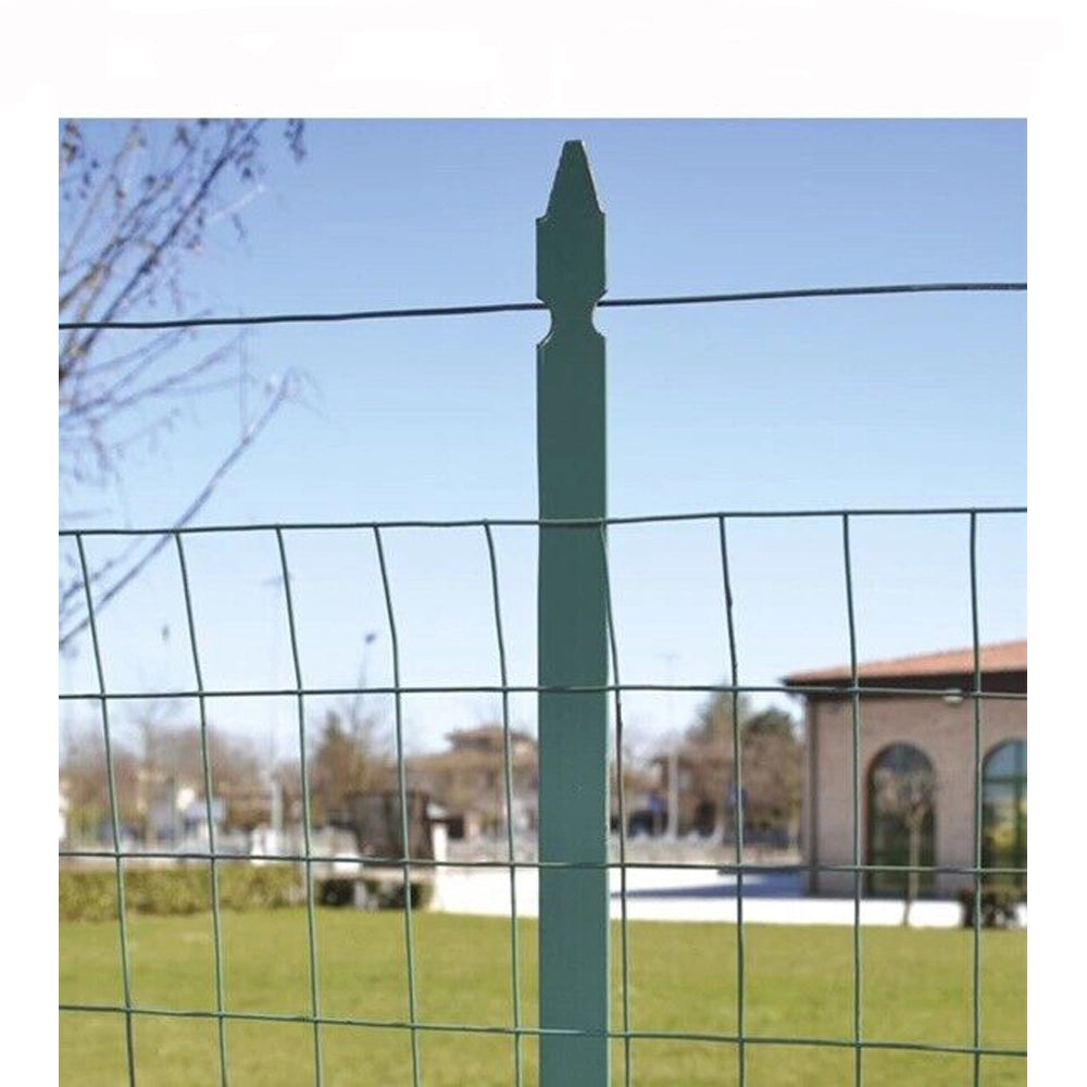 PALI PALETTI PALO FERRO PLASTIFICATI RECINZIONE A T 30x30mm VERDE h150cm ASETKA