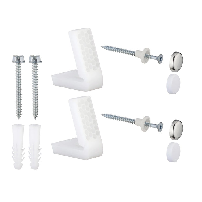 Kit completo di viti e staffe di fissaggio per sanitari a pavimento standard *** confezione 1