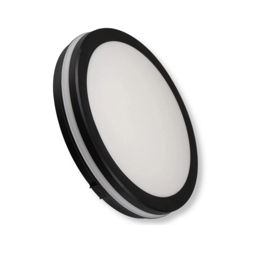 Trade Shop - Plafoniera Led 29w Tecnologia Cct Applique Interno Esterno Soffitto Parete Ip65 Ess-02-3c - Nero