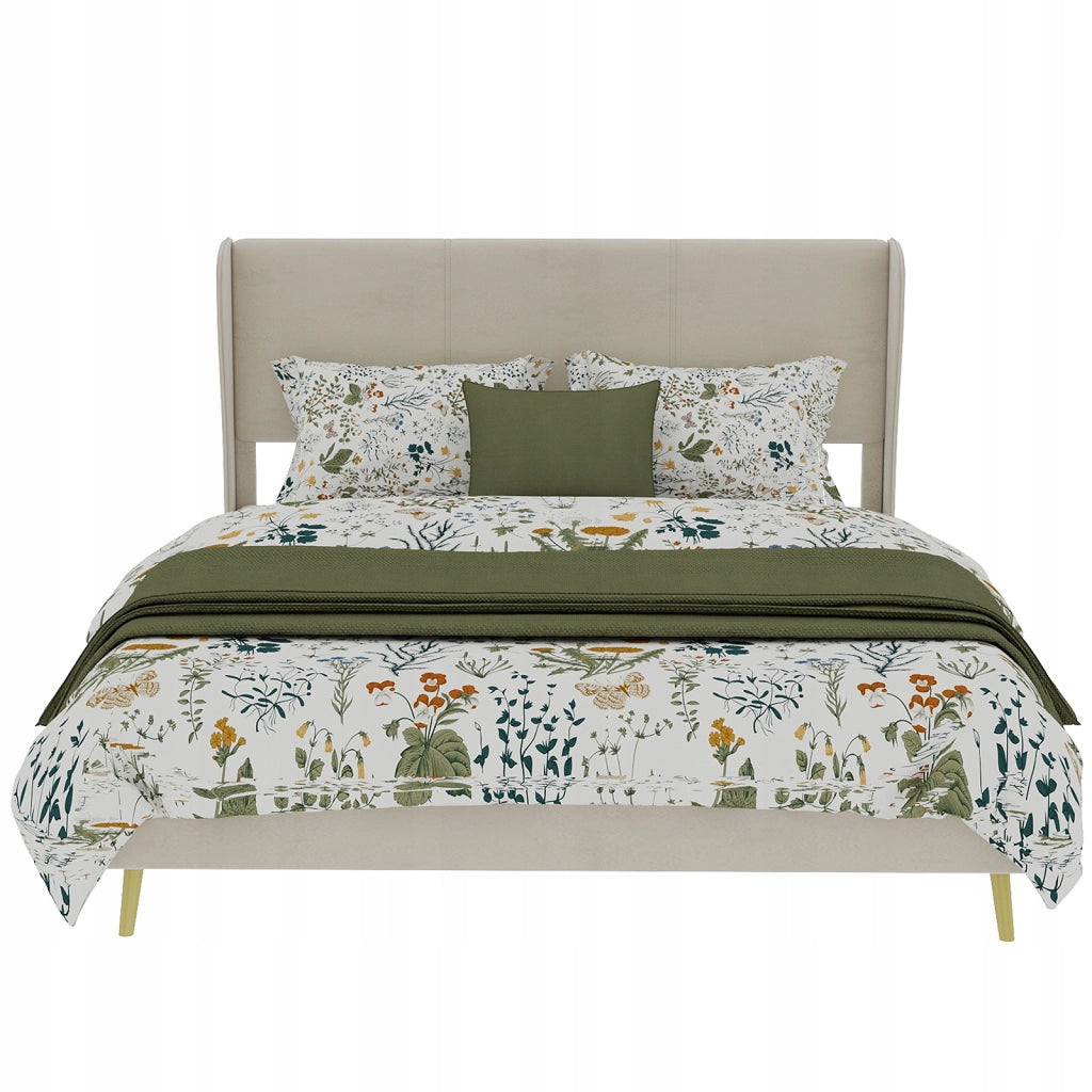 Letto imbottito 140x200 beige - Xylo - Minimalista