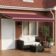 Tenda retrattile manuale Borgogna 4,5 × 3,5 m 3420311