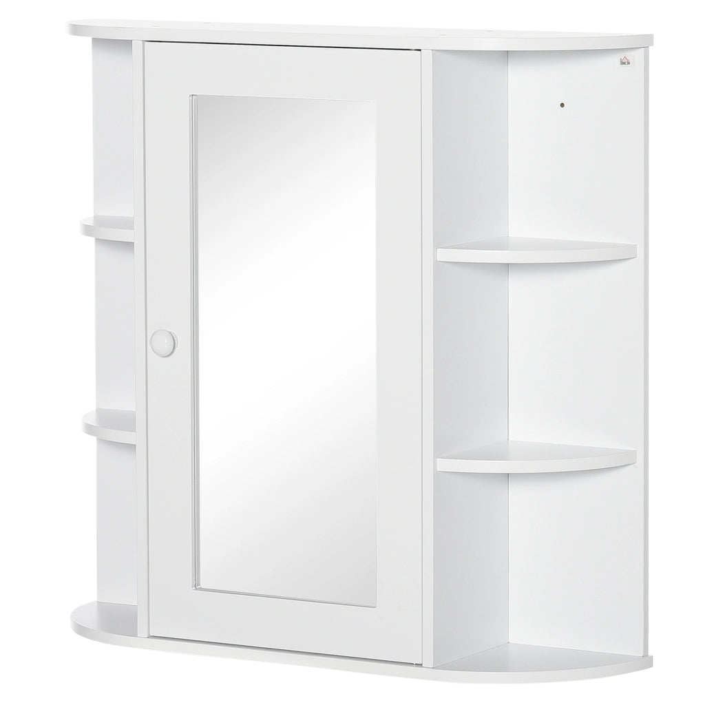 Armadietto Bagno con Specchio ¨C zephmum ¨C Bianco 66x17x63