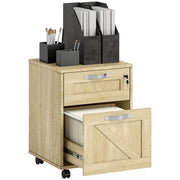 Scrivania con Cassetti ¨C Zephmum ¨C 41x42x56cm Legno Naturale