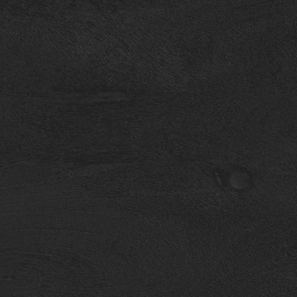 Comodino Nero 40x33x46 cm in Legno Massello di Mango 4017644