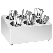 Portaposate con 6 Inserti Quadrato in Acciaio Inox 51230