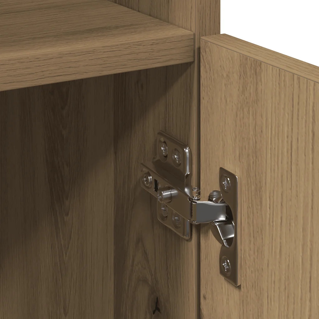 Mobiletto da Bagno Rovere Artigianale Legno Multistrato
