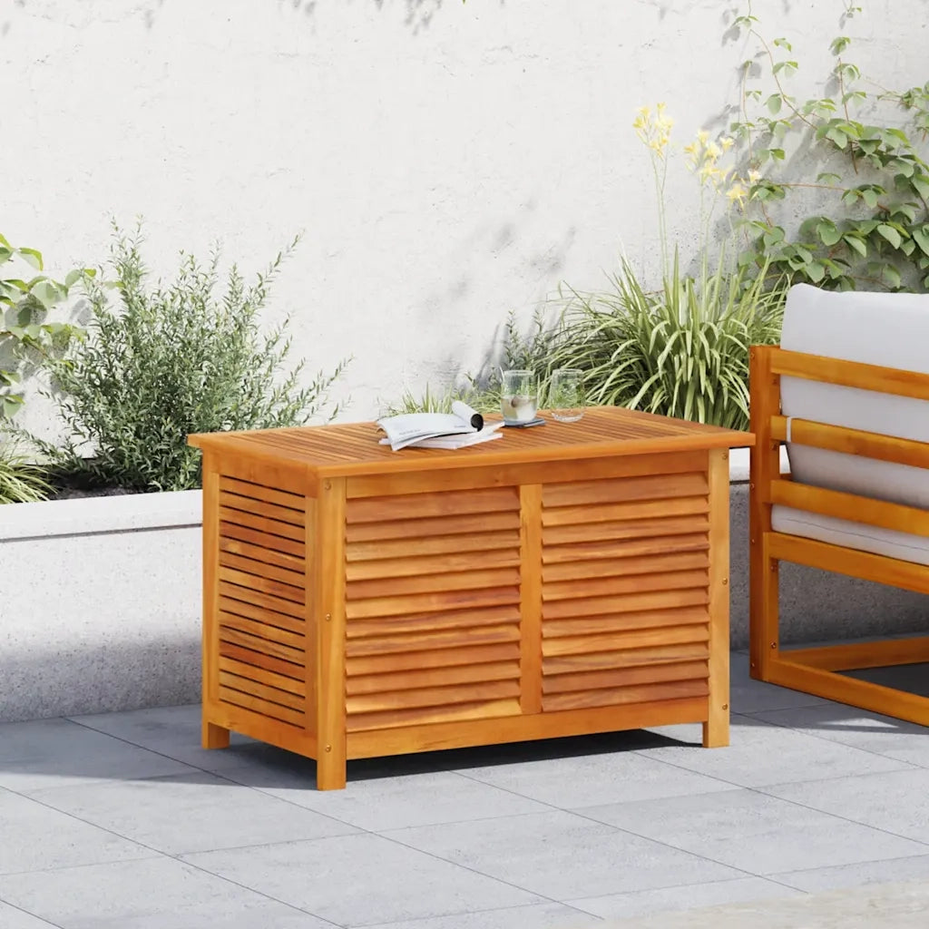 Contenitore Giardino con Feritoia 90x50x56cm Massello Acacia 365840