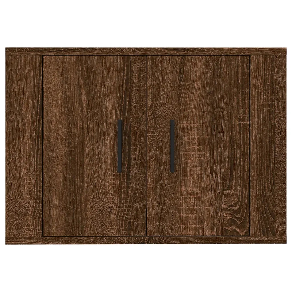 Mobile Porta TV a Parete Rovere Marrone 57x34,5x40 cm 816623