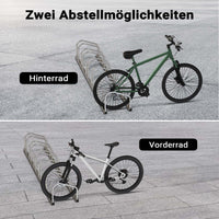 Toboli Rastrelliera per 6 biciclette Portabici in acciaio zincato per interno ed esterno Supporti