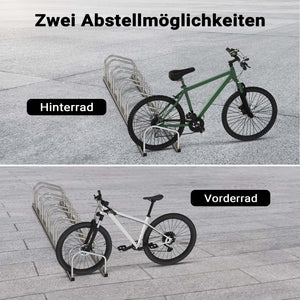 Toboli Rastrelliera per 6 biciclette Portabici in acciaio zincato per interno ed esterno Supporti