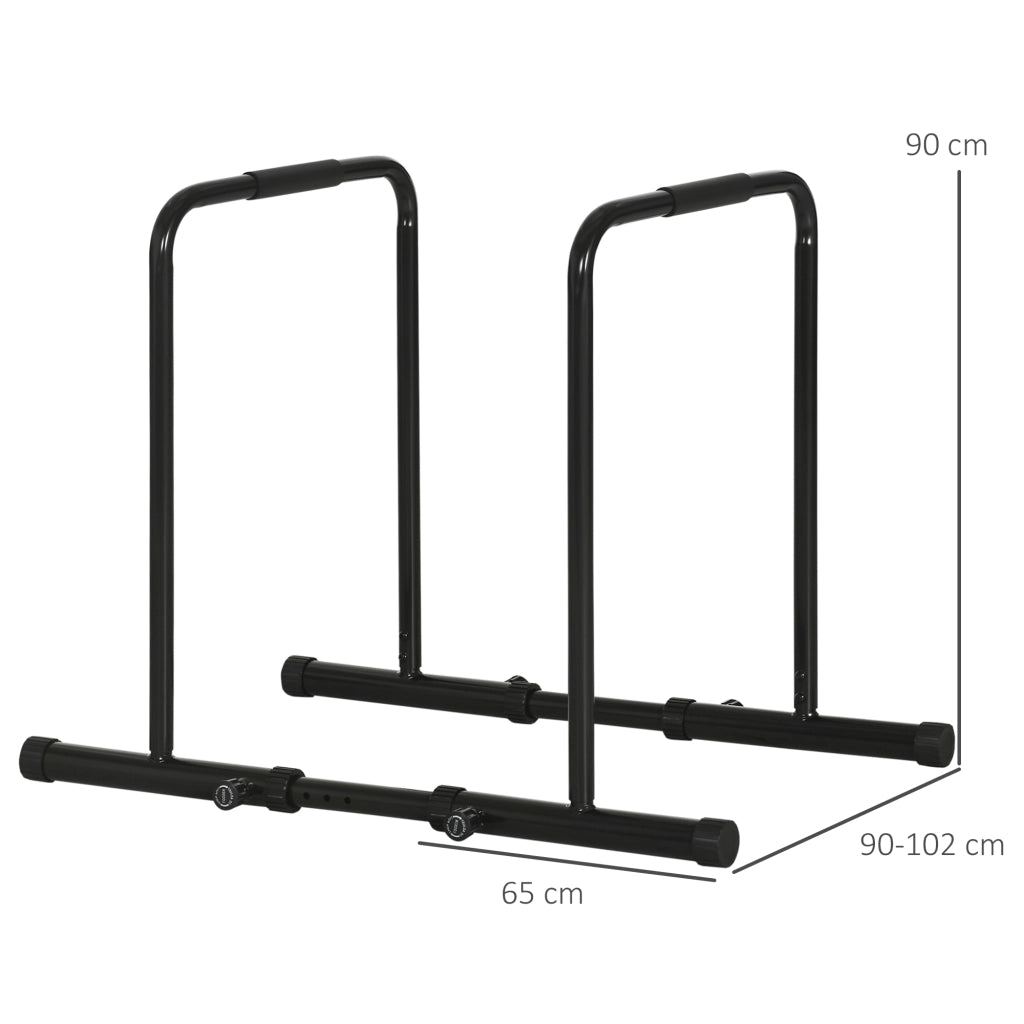 Tavolo bar ¨C zephmum ¨C Nero, acciaio, 90-102x65x80-90 cm