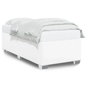 Letto singolo | Letto per adulti | Giroletto Bianco 90x190 cm in Similpelle