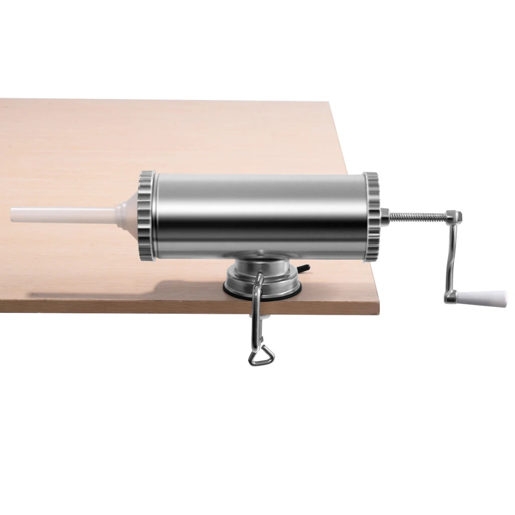 Insaccatrice per salsicce da 2,5 kg con 3 tubi di riempimento fissi per cucina alluminio argento 20_0020003