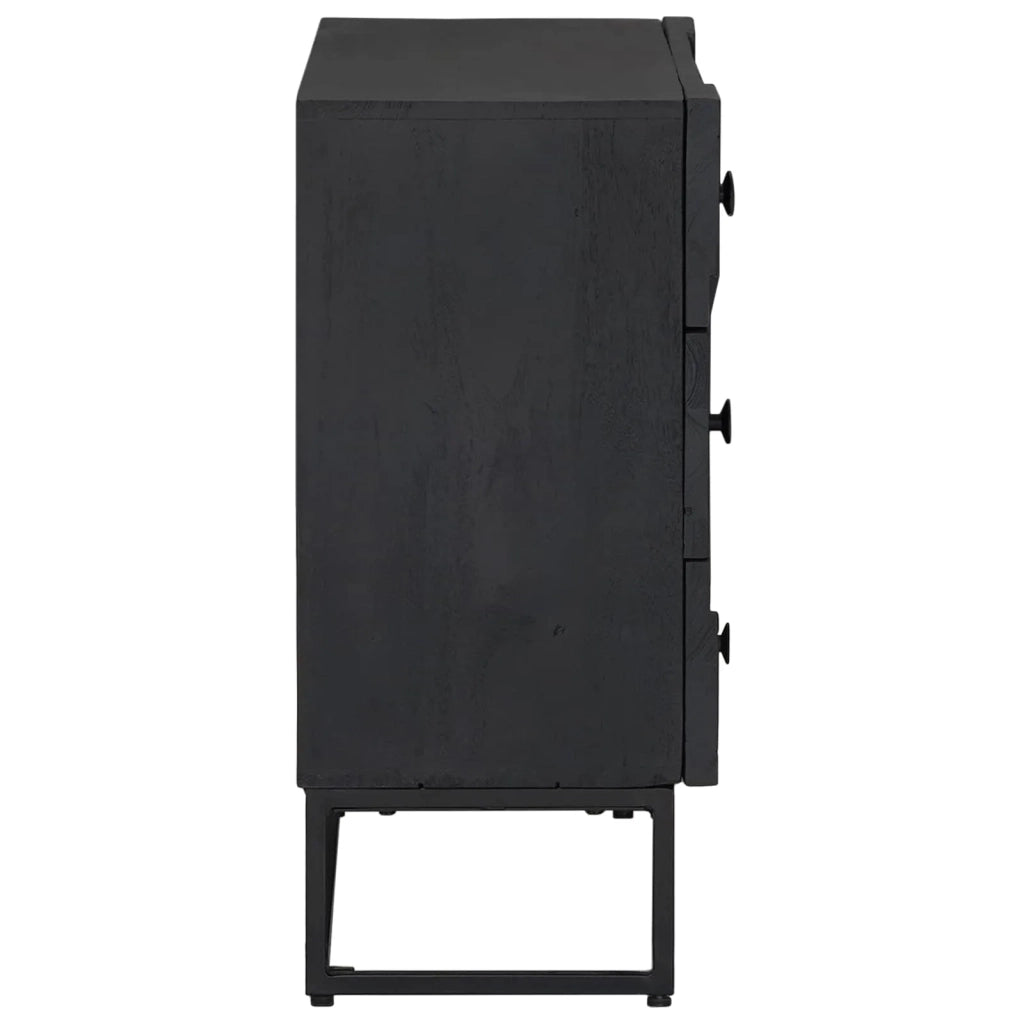 Mobile con Cassetti con cassetto Nero 75 x 30 x 65 cm CFW2520293