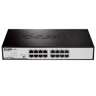 D-link dgs-1016d/e switch di rete non gestito nero, metallico - DGS 1016D