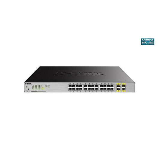 D-link dgs-1026mp switch di rete non gestito gigabit ethernet (10/100/1000) supporto power over ethernet (poe) nero, grigio