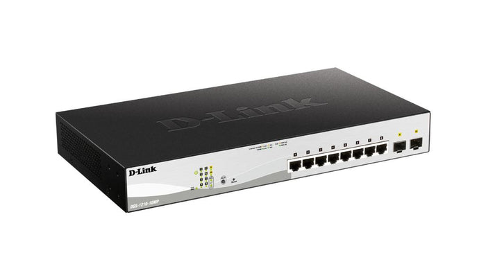 D-link dgs-1210-10mp gestito l2 gigabit ethernet (10/100/1000) supporto power over ethernet (poe) nero, grigio