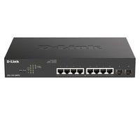 D-link dgs-1100-10mpv2 gestito l2 gigabit ethernet (10/100/1000) supporto power over ethernet (poe) 1u nero - DGS-1100-10MPV2/E