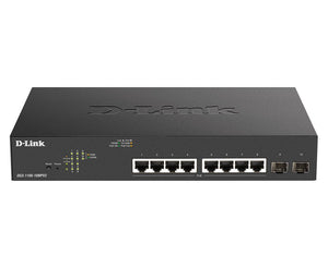 D-link dgs-1100-10mpv2 gestito l2 gigabit ethernet (10/100/1000) supporto power over ethernet (poe) 1u nero - DGS-1100-10MPV2/E