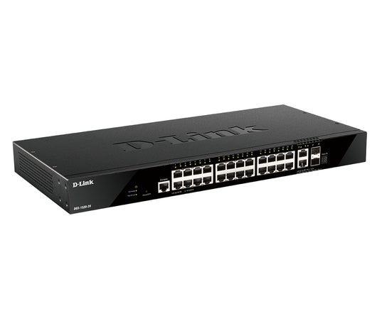 D-link dgs-1520-28/e switch di rete gestito l3 10g ethernet (100/1000/10000) 1u nero