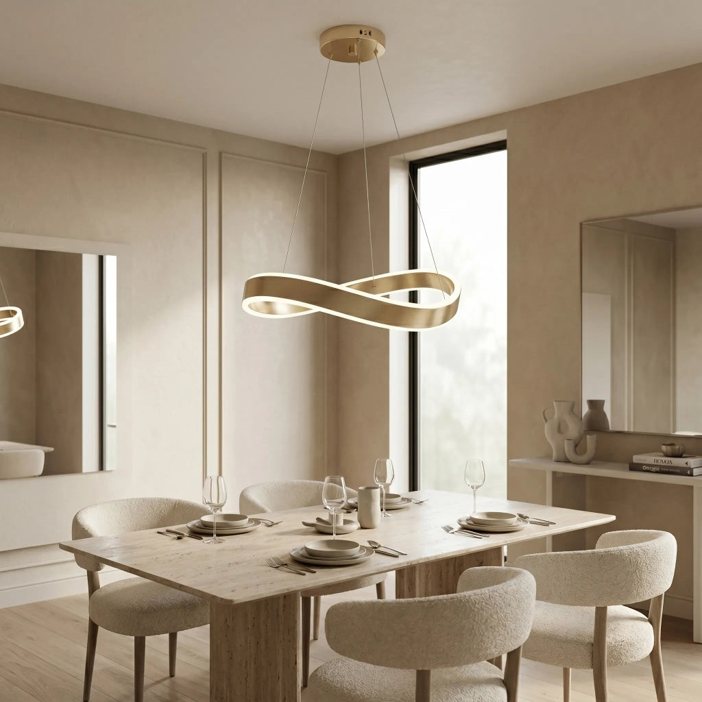 Lampada A Sospensione Da Soffitto Swe067-cp 60cm Brush Gold