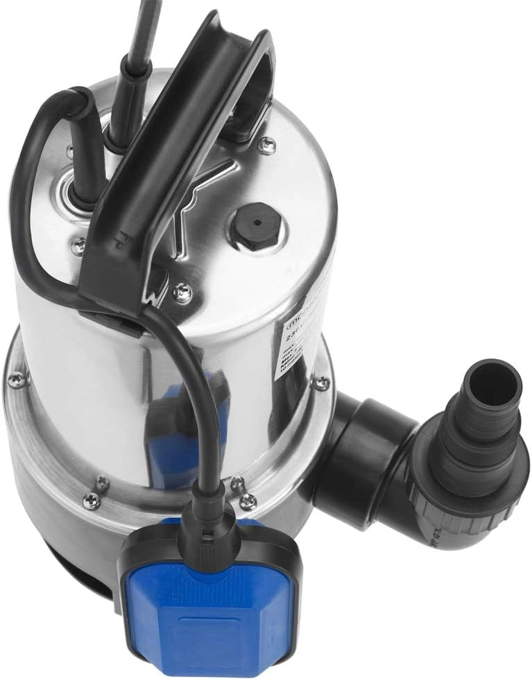 MONZANA® Pompa Sommergibile da Immersione 11.500 l/h 650 W Multiadattatore Pompe Drenaggio Acque Chiare e Scure Giardino