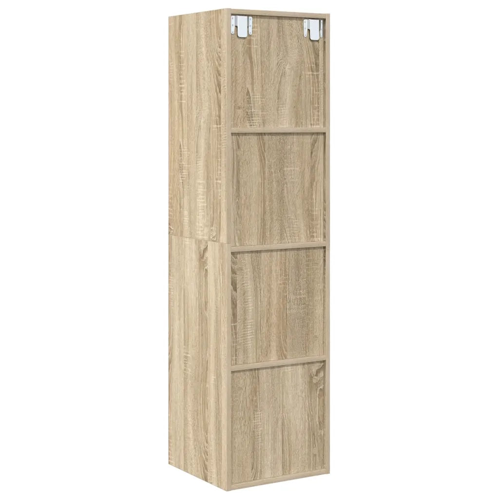 Mobile TV Parete | Armadietto TV | Mobile Porta TV Rovere Sonoma 37x37x142,5cm Legno Multistrato