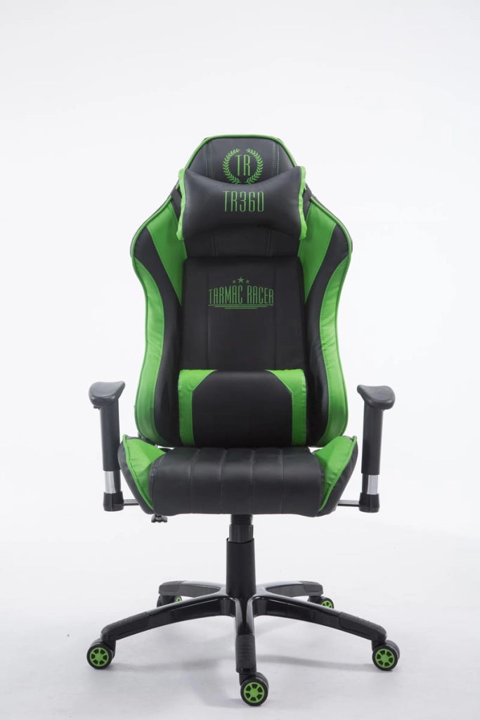 Sedia Ufficio Racing Shift X2 In Similpelle senza poggiapiedi,Nero/verde