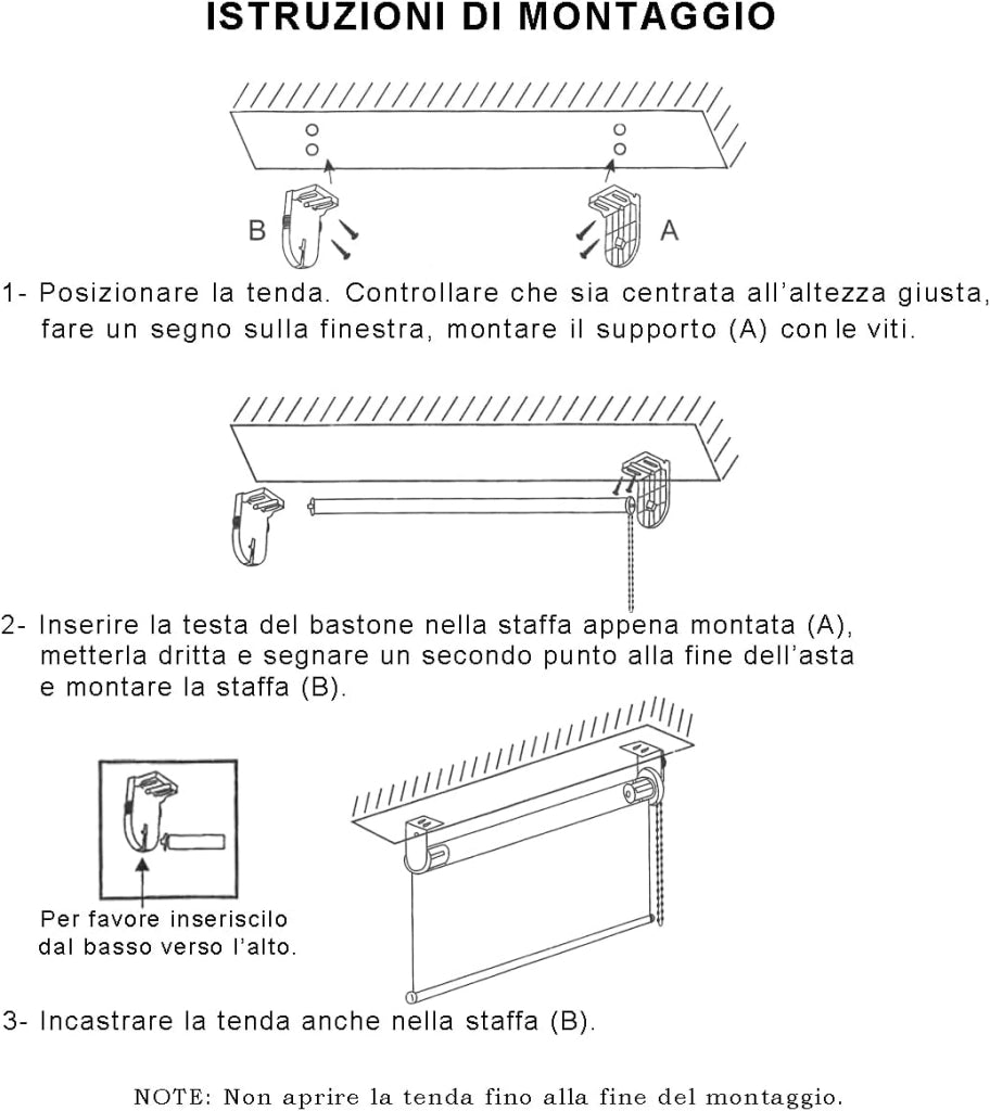 Tenda a Rullo Avvolgibile Porta Finestra Casa Ufficio Parete Soffitto Grigio 120x180 cm