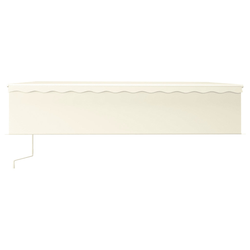 Tenda Automatica con Parasole LED e Sensore Vento 6x3 m Crema