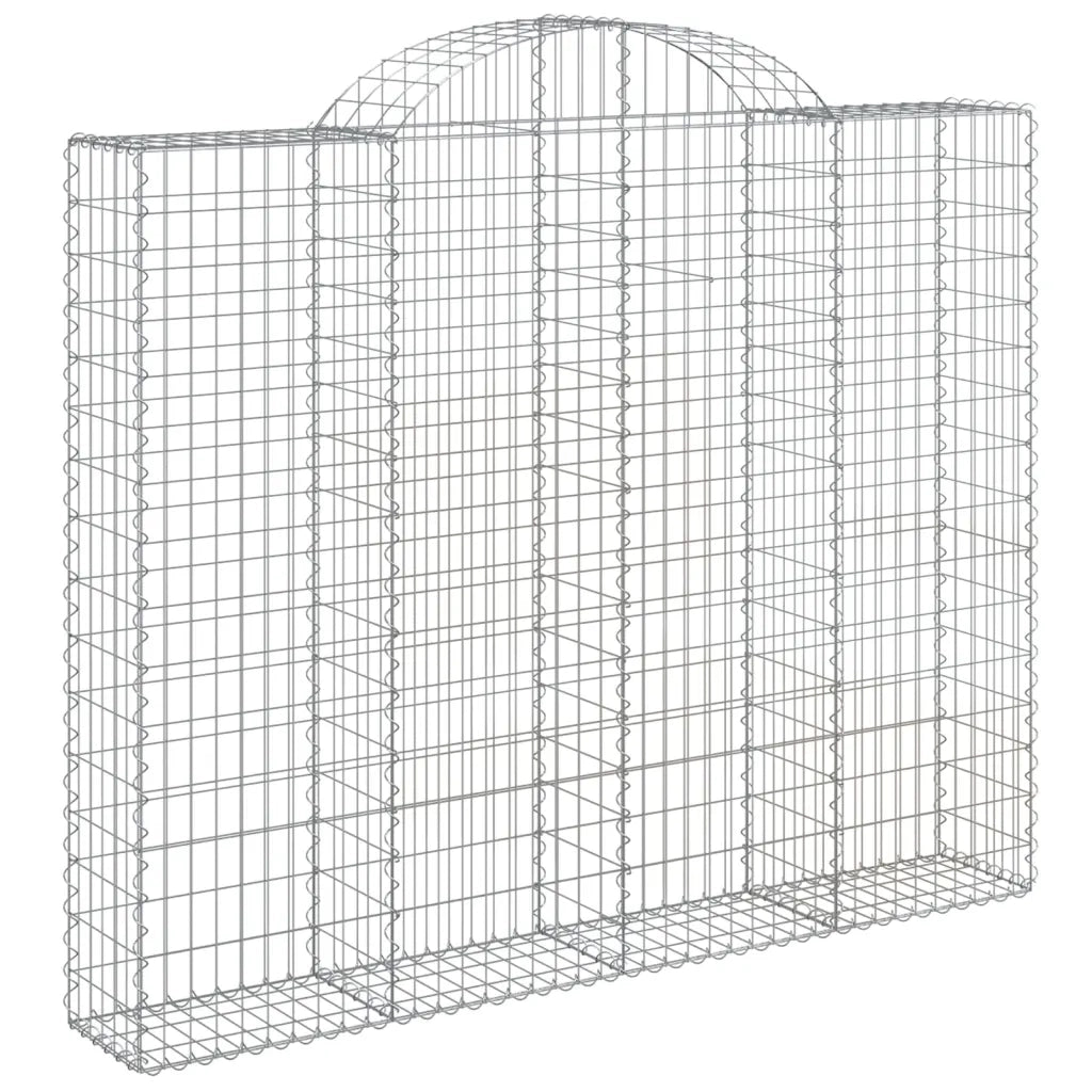 Cesti Gabbioni ad Arco 4 pz 200x30x160/180 cm Ferro Zincato 3146175