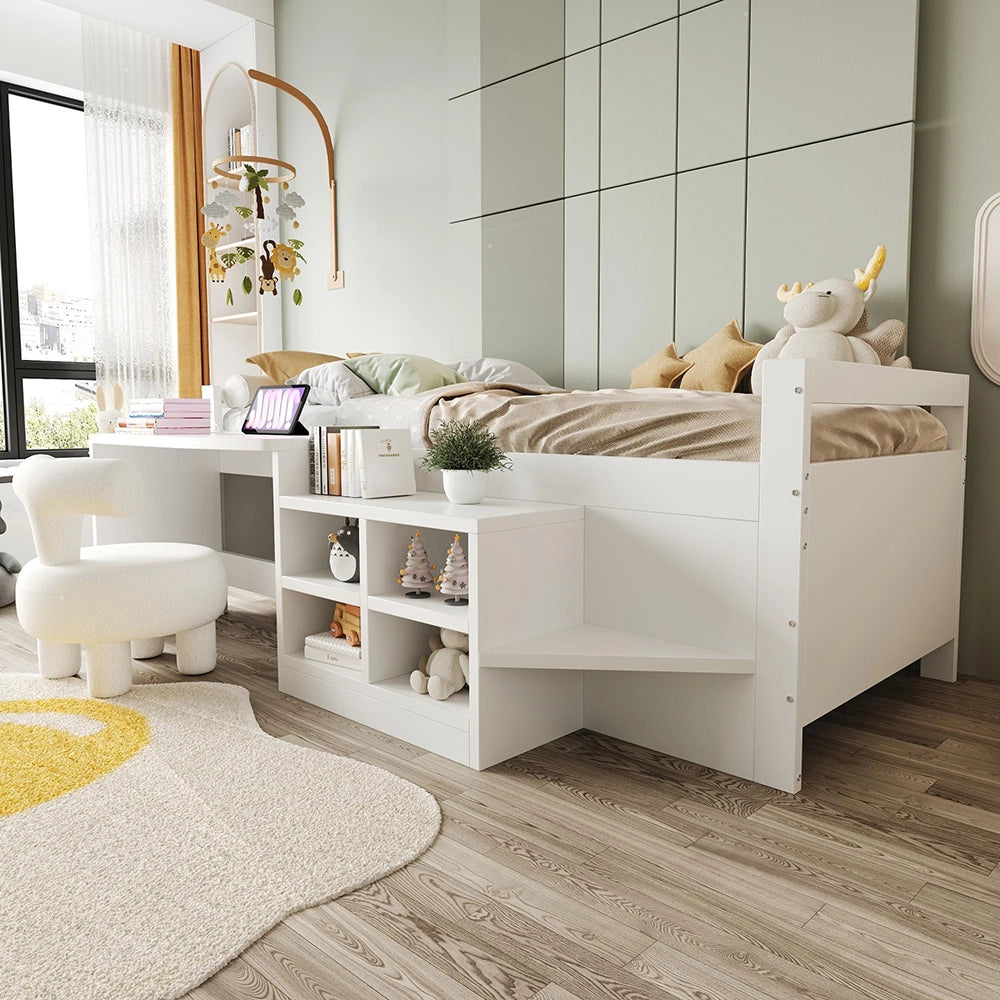 Letto bambino 90x200cm?- Xylo - legno scrivania bianco