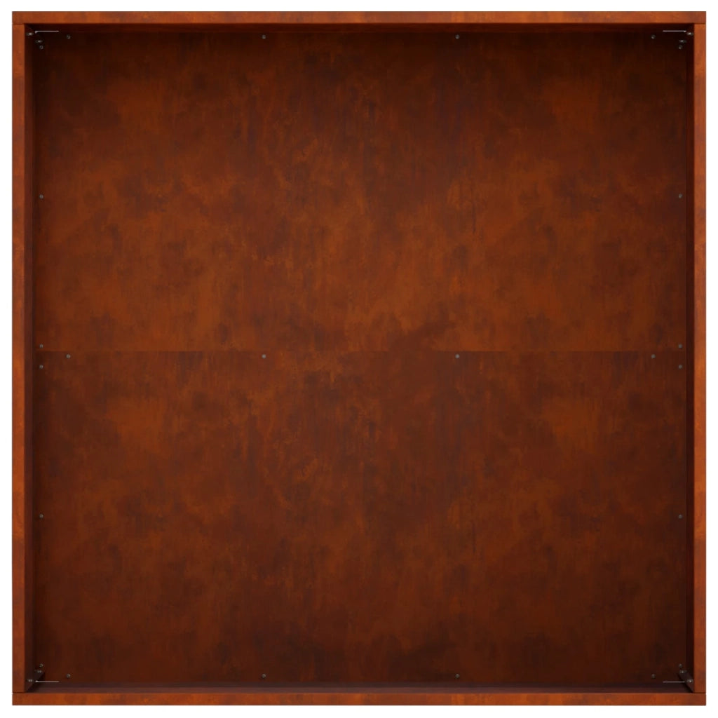 Vaso da giardino Ruggine 40 x 40 x 20 cm Acciaio Corten 8004992