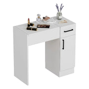 Mobile da Trucco Lequile, Toeletta Specchio Incluso, 74x38x108h cm Bianco