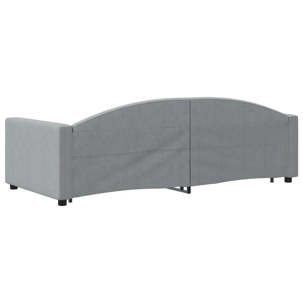 Divano Letto con Letto Estraibile Grigio Chiaro 90x200 Tessuto 3197188