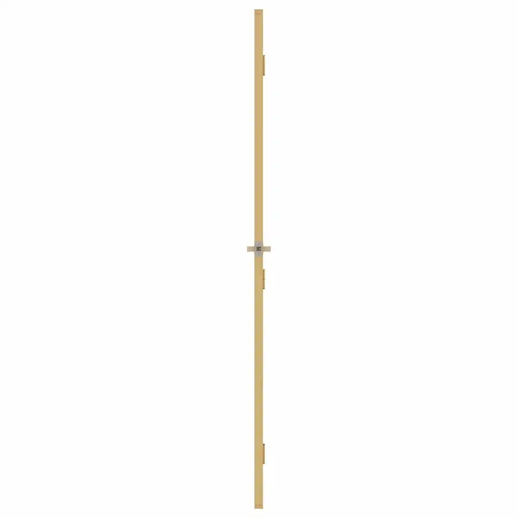 Porta Interni Sottile Oro 93x201,5cm Vetro Temperato Alluminio 155134