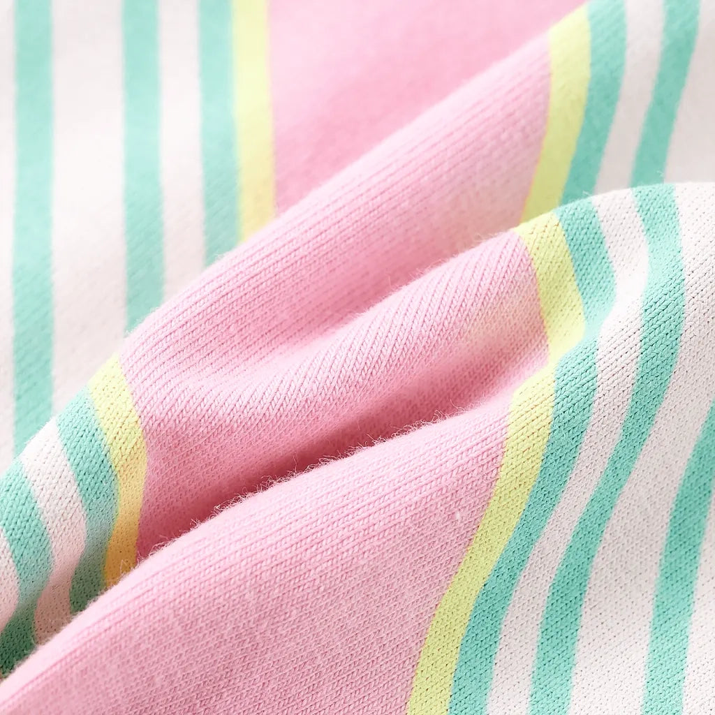 Abito da Bambina con Coulisse Senza Maniche Rosa 128 11172