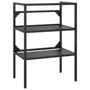 Telaio per lavabo da bagno 59 x 38 x 83 cm ferro nero 02_0006765