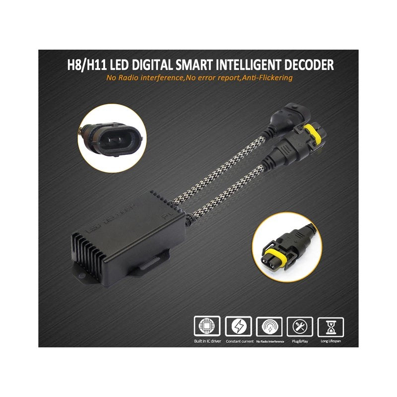 Led Warning Canceller H8 H11 H9 12V Filtro Resistenza Cancella Errore Kit Full Led