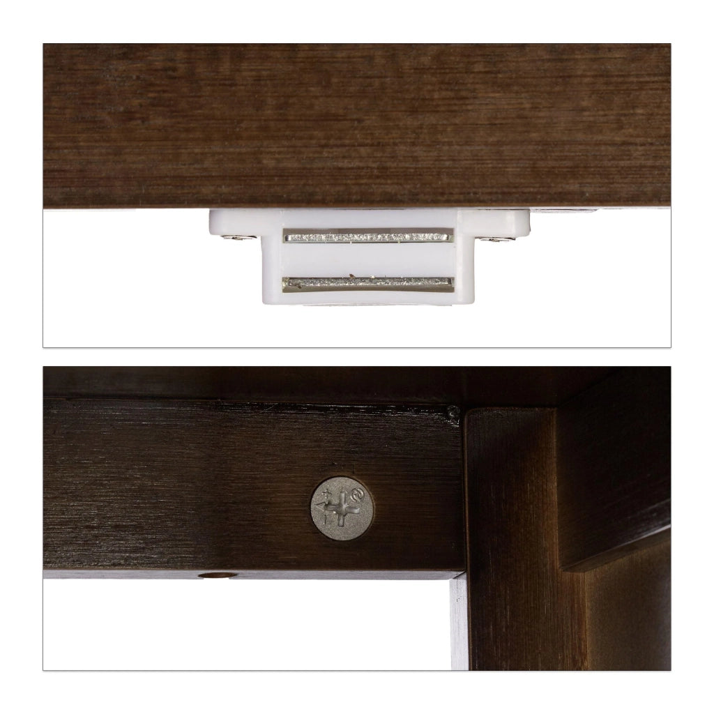 Mobile bagno indipendente contenitore da 92 cm bambù marrone 13_0000285