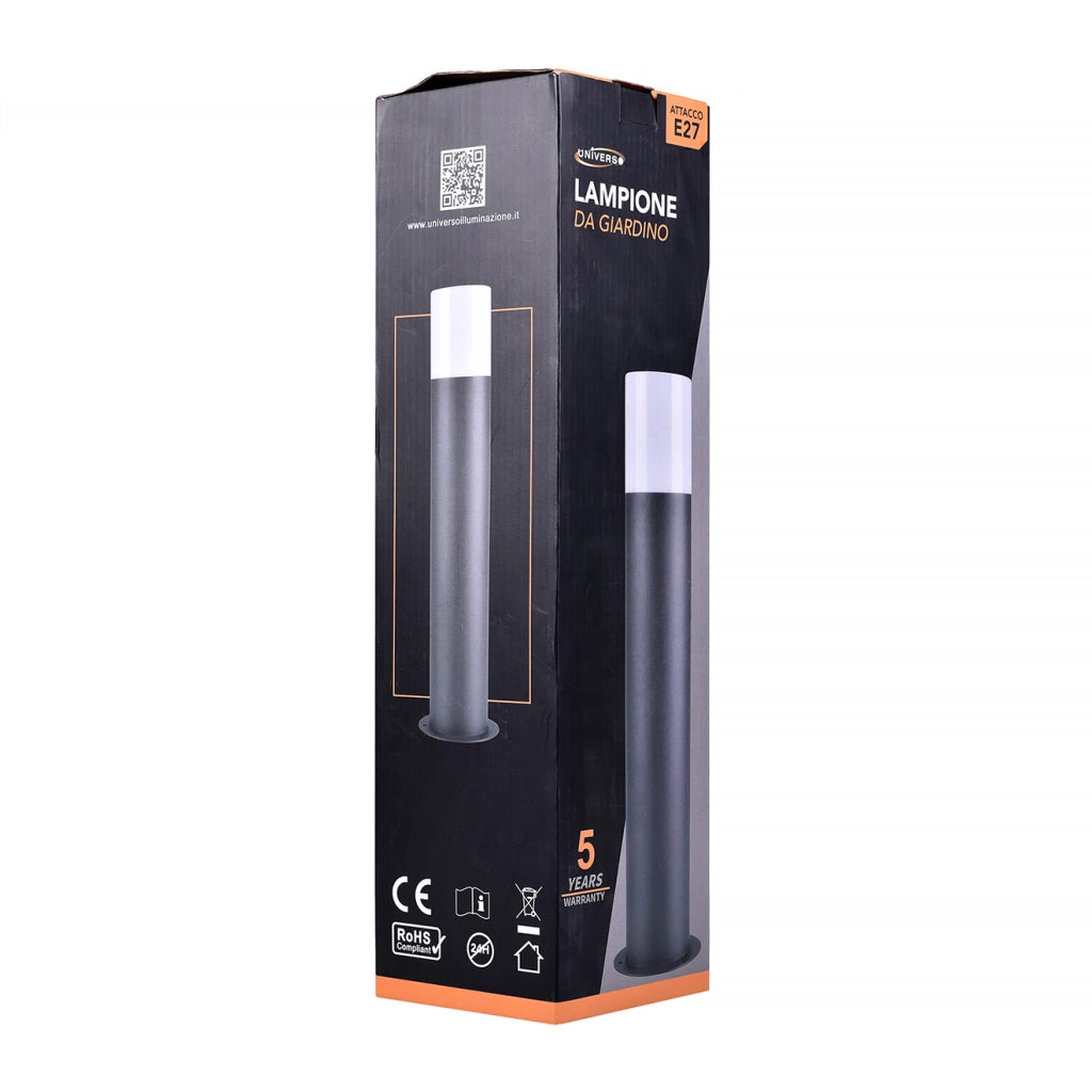 FARETTO DA TERRA ATTACCO E27 DA ESTERNO IP54 - LAMPADA DA GIARDINO DESIGN MODERNO IN ALLUMINIO RESISTENTE ALLE INTEMPERIE