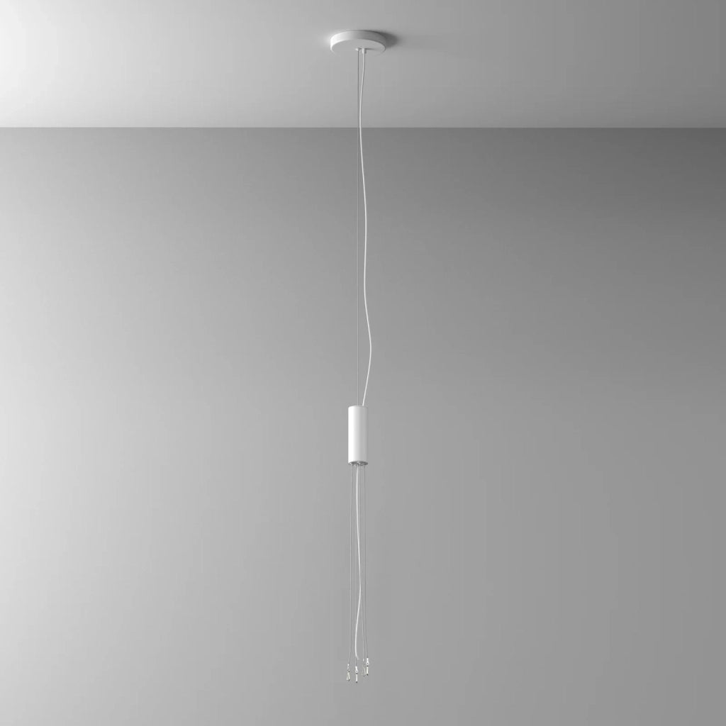 Maytoni Sospensione Zon 1 luce bianco alluminio