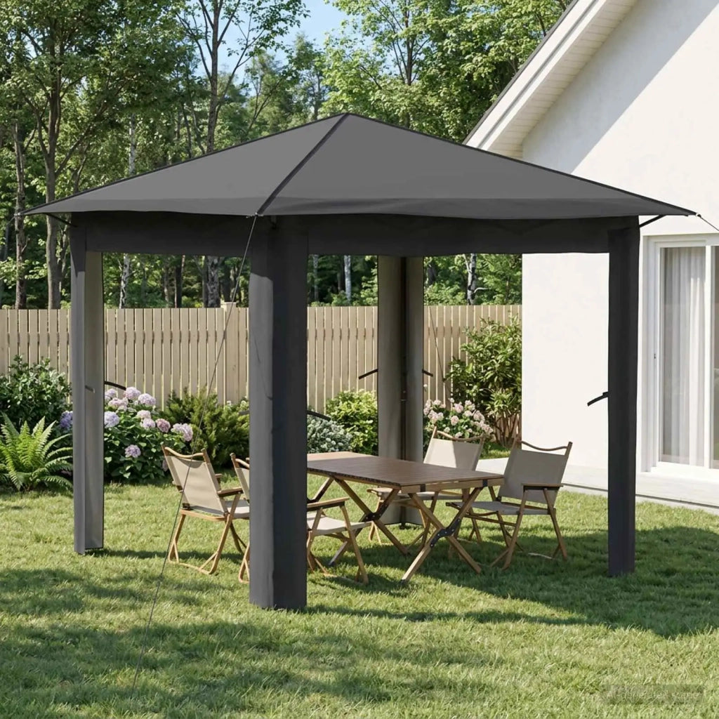 Gazebo senza Parete 2,6 x 2,6 m Grigio chiaro e Antracite 42036802