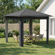 Gazebo senza Parete 2,6 x 2,6 m Grigio chiaro e Antracite 42036802