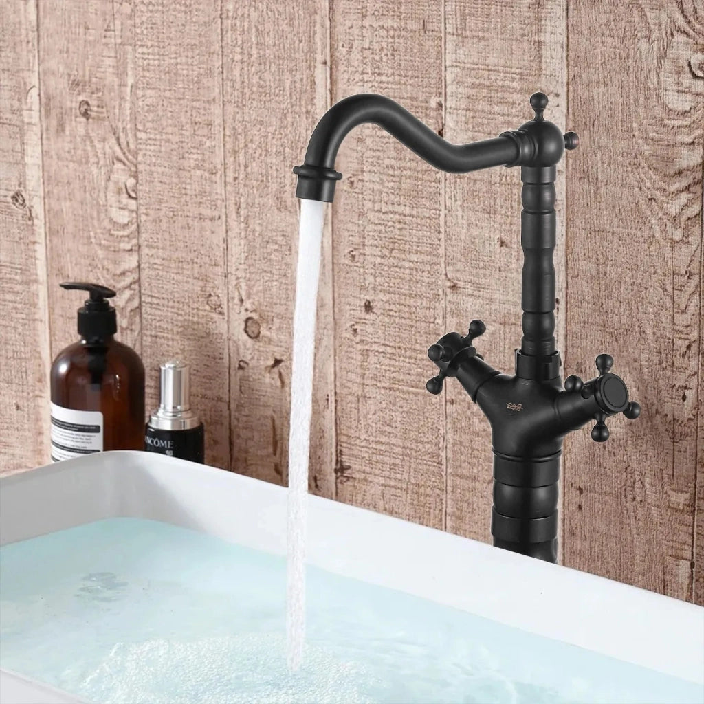 Rubinetto Da Bagno / Da Cucina Rea Rustico Old Black