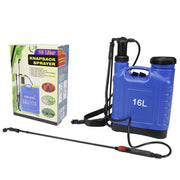 Trade Shop - Spruzzatore A Spalla A Pressione Per Prodotti Giardino A Zaino Da 16lt Con Lancia 016543 -