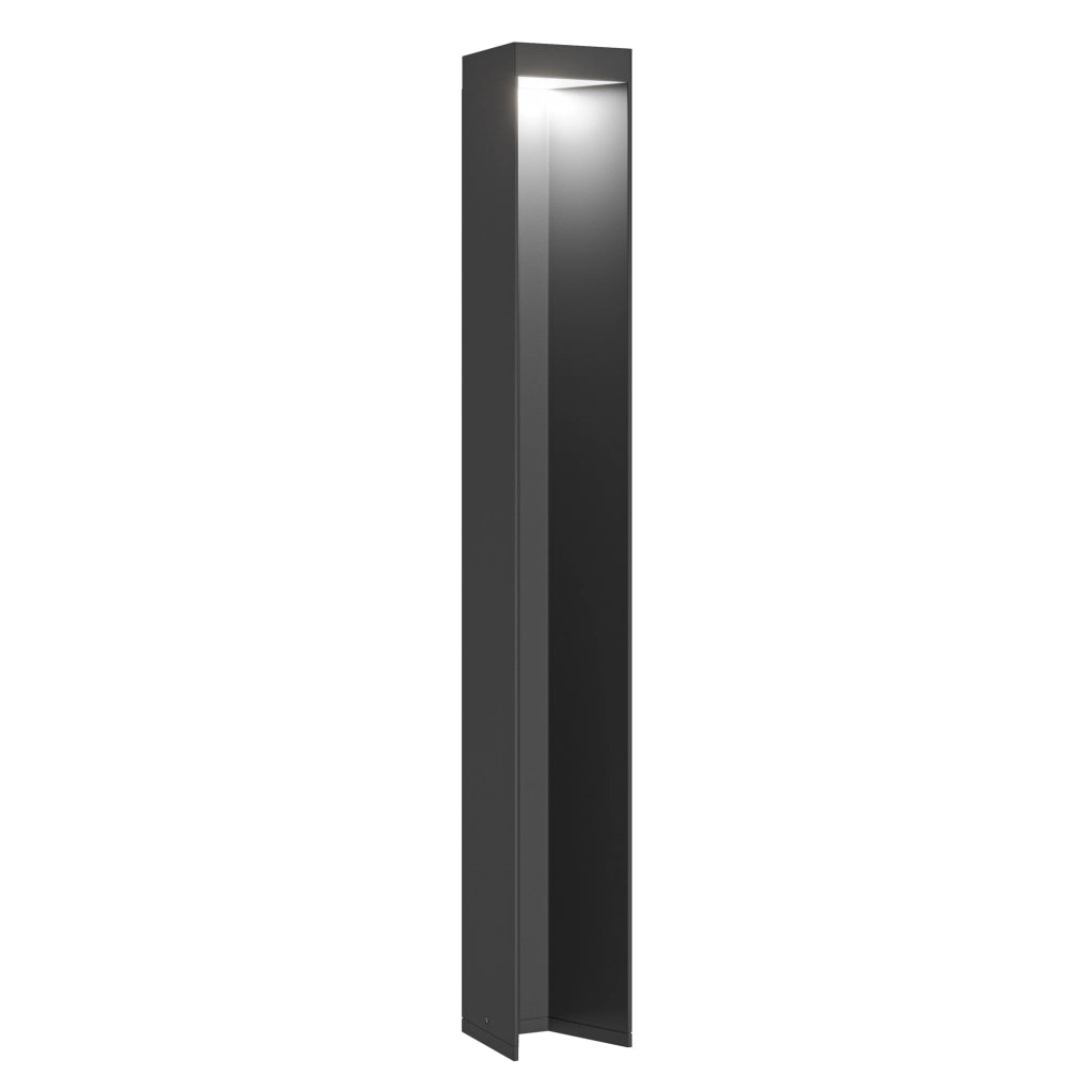 Maytoni Lampada da terra moderna Essen 1 luce LED integrato IP54 grigio alluminio