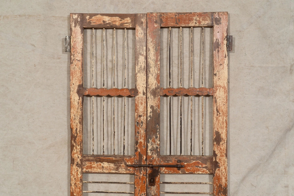 Biscottini Porta portone in legno massello e ferro da interno o da esterno vecchia e antica medievale scorrevole